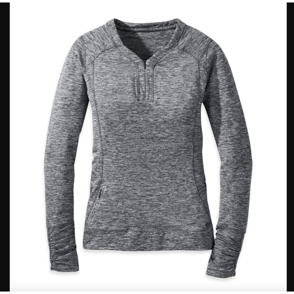 Outdoor Research Melody Shirt Pullover M Purple 1/4 Zip Fleece Hiking Thumbholes - Picture 7 of 7